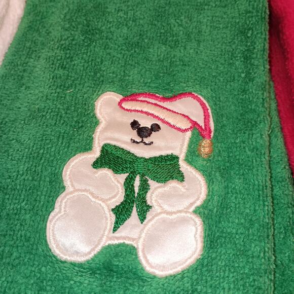 Kitchen Christmas Tea Towels 4 Sets of 2, Two Towels have Cross Stitched Pattern - Picture 5 of 16